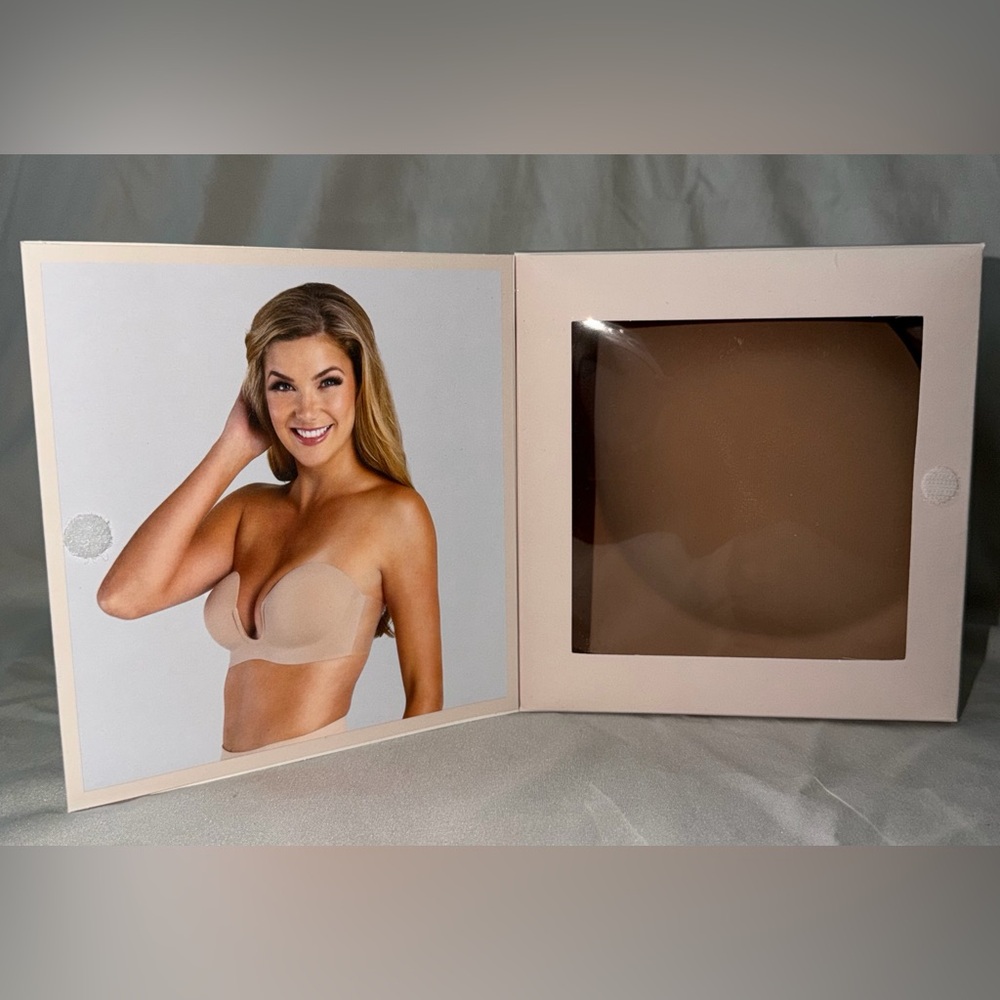 Nude Plunge Backless Strapless Bra
